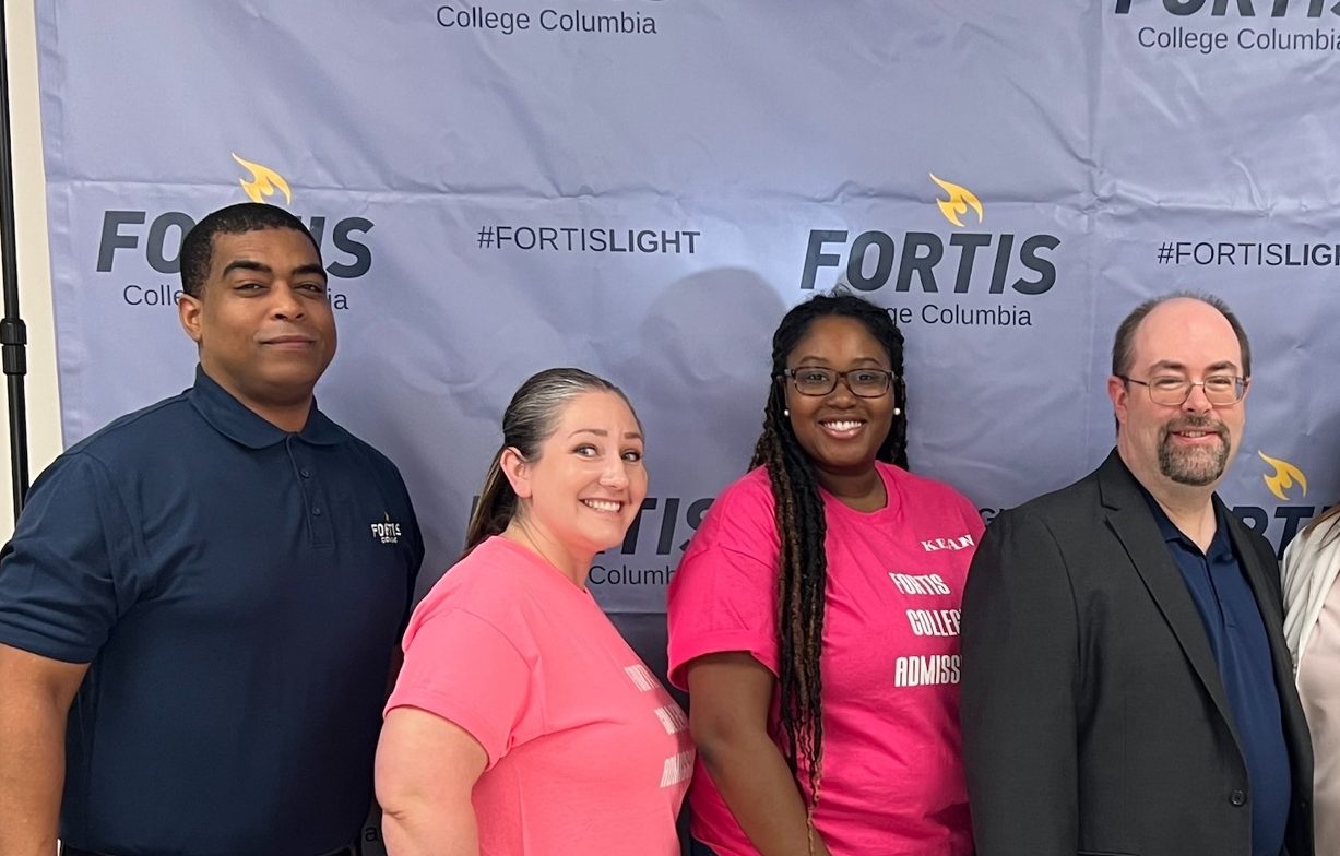 admissions staff and campus president